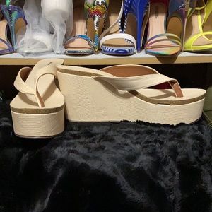 Michael Antonio Wedge Sandal Slides Size 10